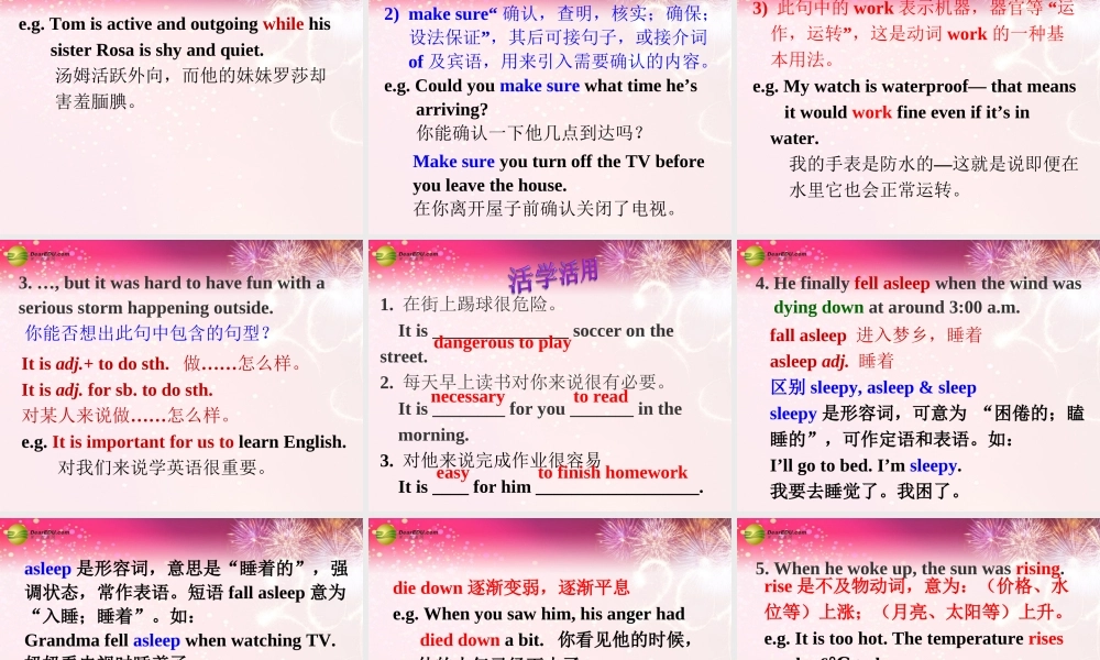 八年级英语下册 Unit 5 What were you doing when the rainstorm came？Section A(3a-3c)精品课件 .ppt
