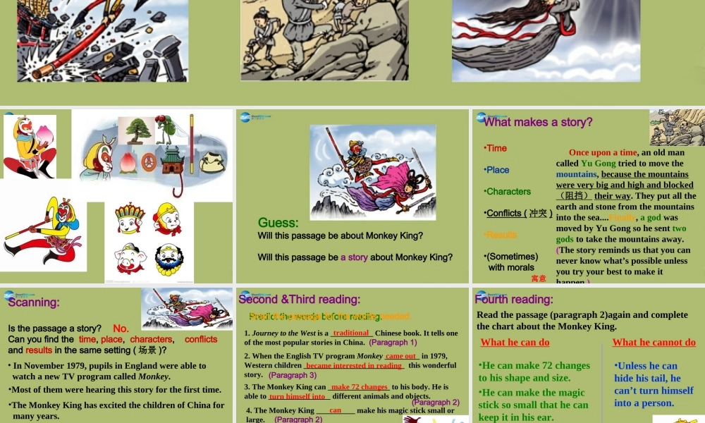 八年级英语下册 Unit 6An old man tried to move the mountains课件1 .ppt