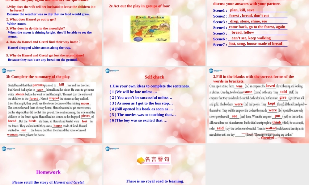 八年级英语下册 Unit 6 An old man tried to move the mountains Section B教学课件 .ppt