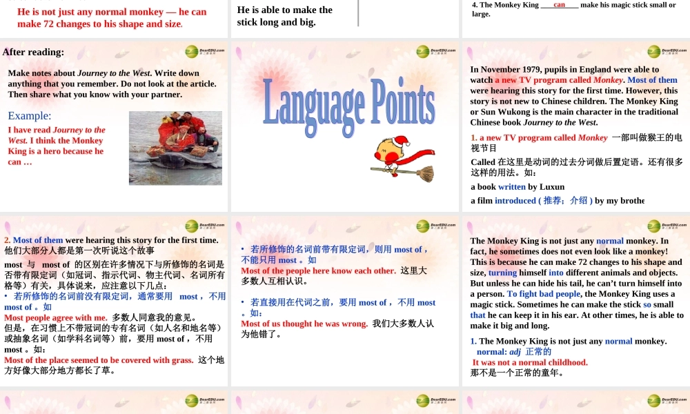 八年级英语下册 Unit 6 An old man tried to move the mountains课件2 .ppt