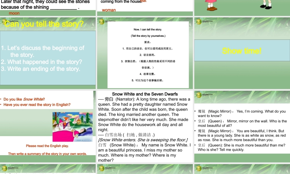 八年级英语下册 Unit 6 An old man tried to move the mountains课件5 .ppt