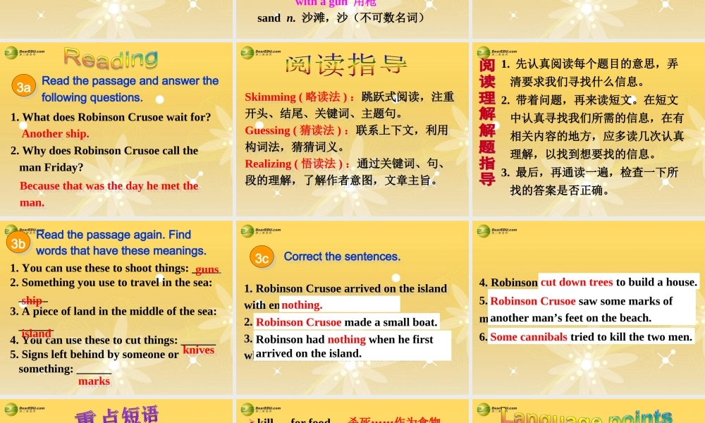 八年级英语下册 Unit 8 Have you read Treasure Island yet？Section A(3a-3c)精品课件 .ppt