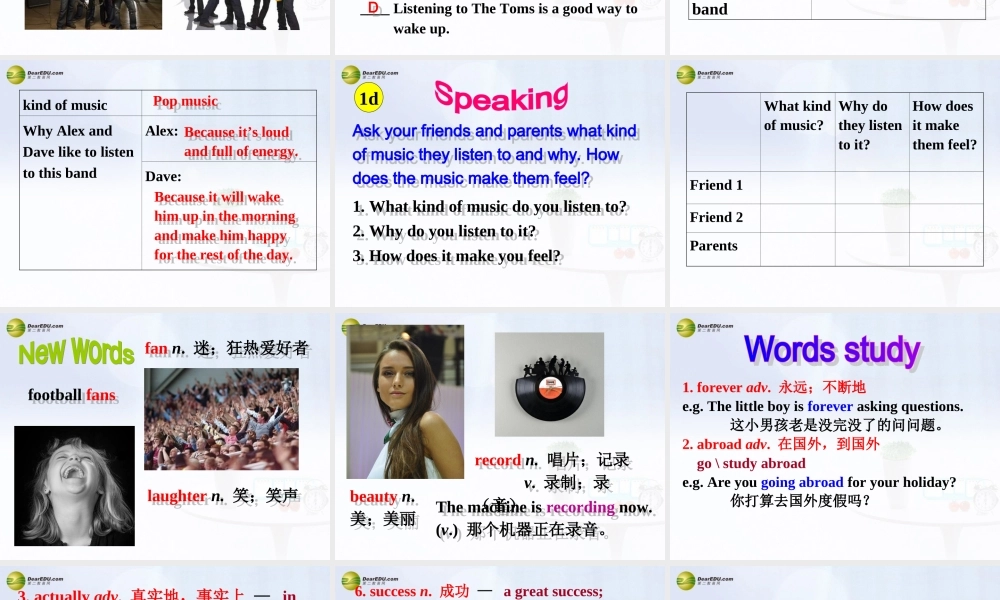 八年级英语下册 Unit 8 Have you read Treasure Island yet？Section B(1a-2e)精品课件 .ppt