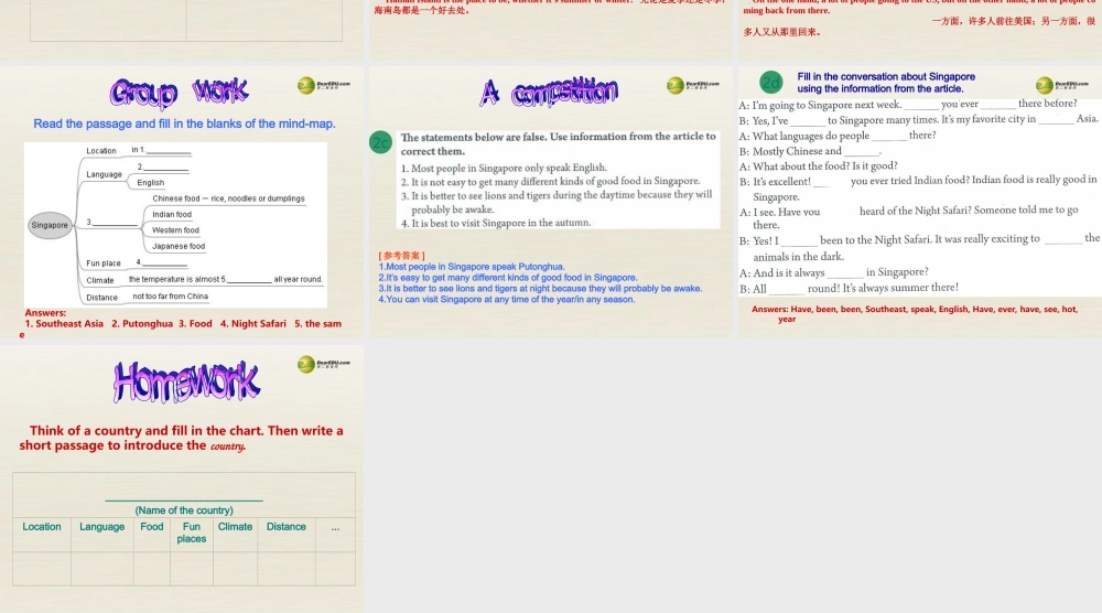 八年级英语下册 Unit 9 Have you ever been to a museum Period 3课件 .ppt