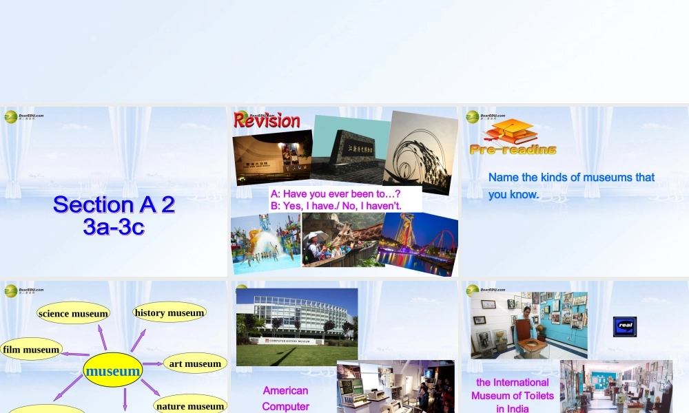 八年级英语下册 Unit 9 Have you ever been to an amusement？Section A(3a-3c)精品课件 .ppt