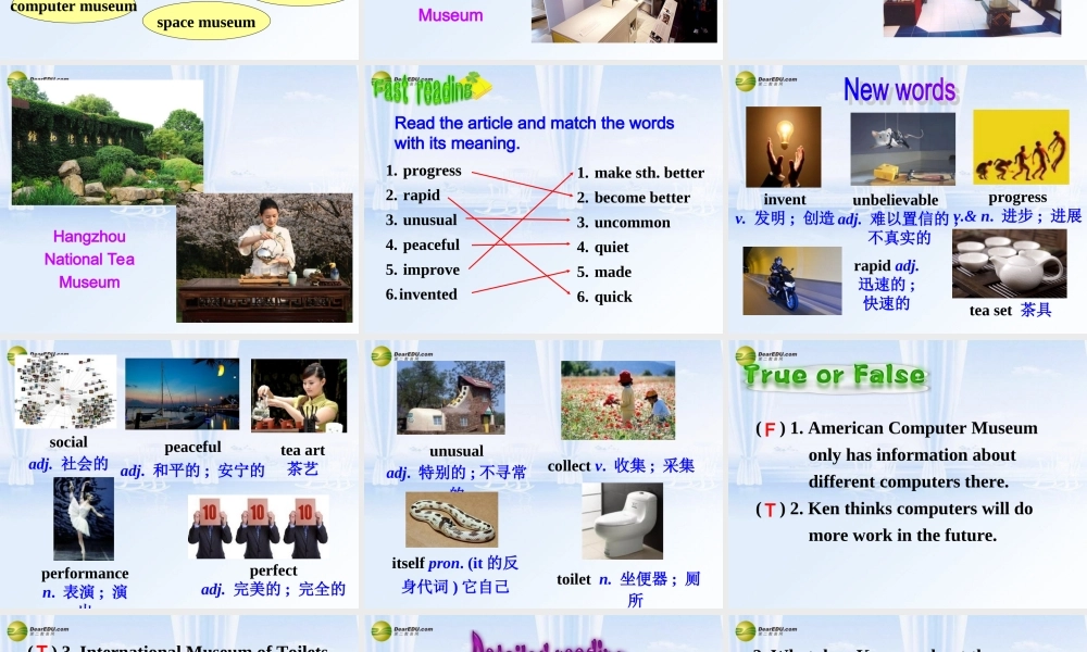 八年级英语下册 Unit 9 Have you ever been to an amusement？Section A(3a-3c)精品课件 .ppt