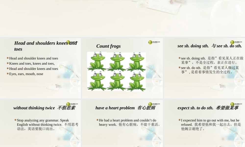 八年级英语下册《Unit 1 What’s the matter？》Section A 3a-4c（含Grammar Focus）课件 .ppt