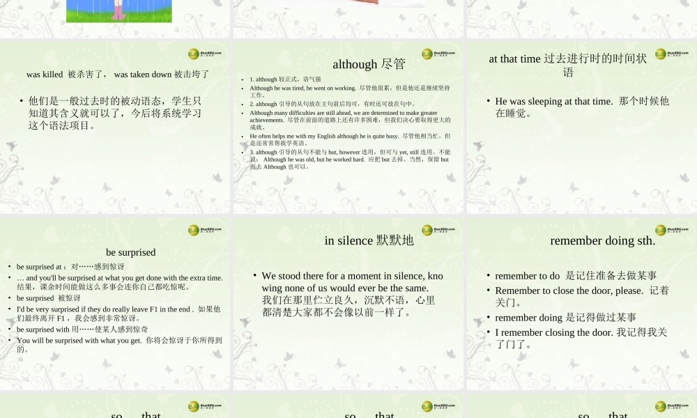 八年级英语下册《Unit 5 What were you doing when the rainstorm came？》Section B 1a-2e 课件 （新版）人教新目标版.ppt