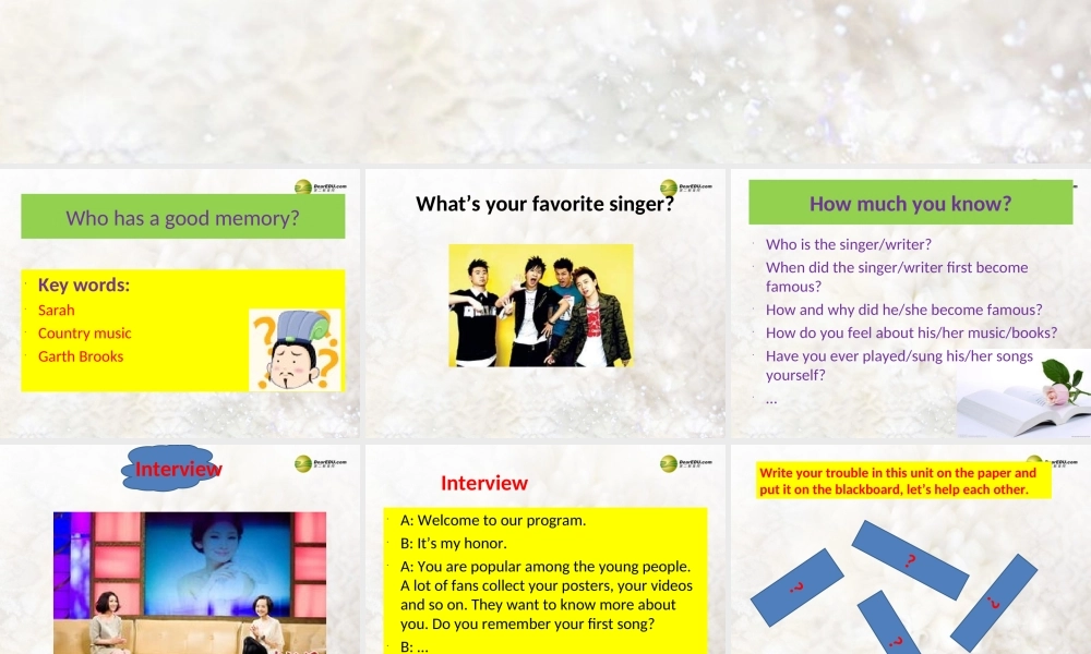 八年级英语下册《Unit 8 Have you read Treasure Island yet？》Section B 3a-3b（含Self Check）课件 .ppt