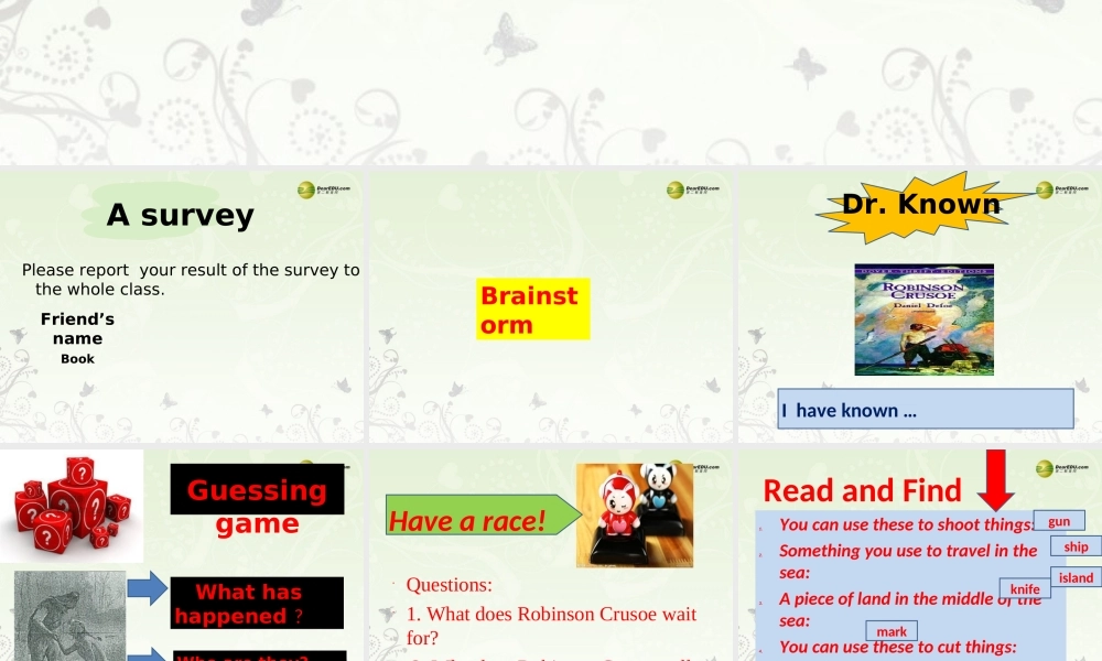 八年级英语下册《Unit 8 Have you read Treasure Island yet？》Section A 3a-4c（含Grammar Focus）课件 .ppt