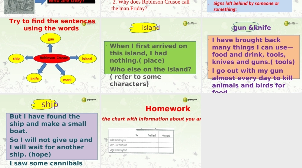 八年级英语下册《Unit 8 Have you read Treasure Island yet？》Section A 3a-4c（含Grammar Focus）课件 .ppt