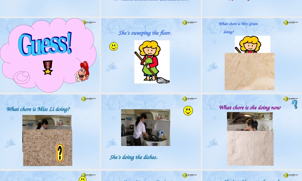 八年级英语下册《Unit3 Could you please clean your room SectionA》课件 .ppt