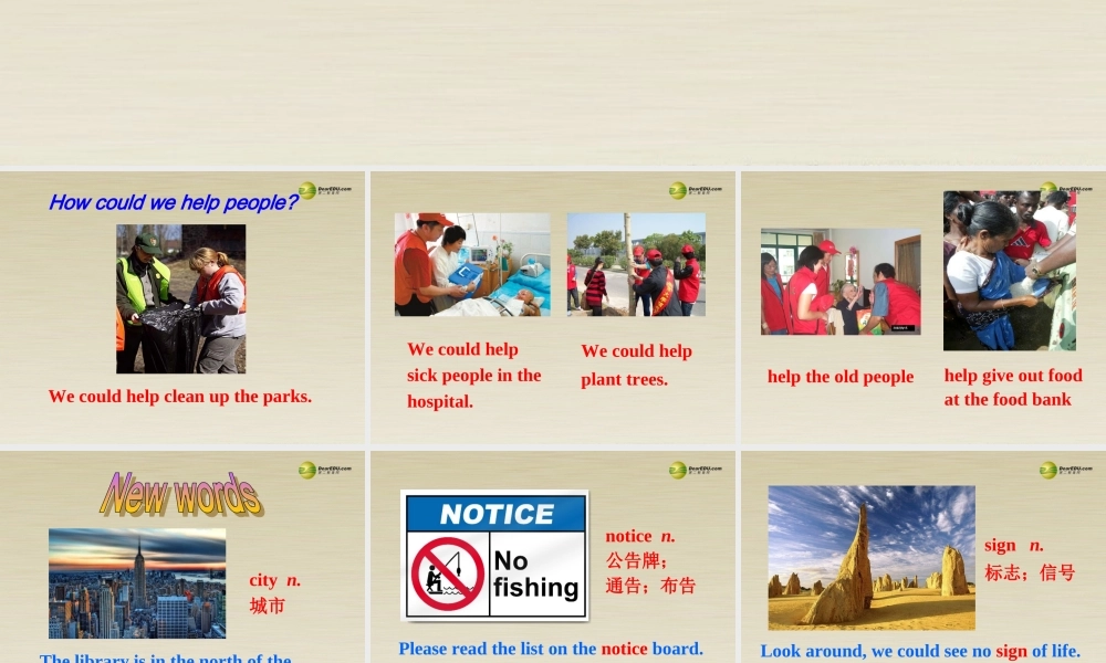 季八年级英语下册 Unit 2 I'll help to clean up the city parks Section A 课件1 .ppt