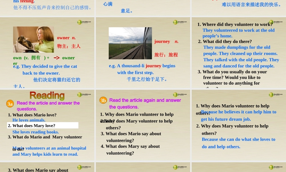 季八年级英语下册 Unit 2 I'll help to clean up the city parks Section A 课件2 .ppt