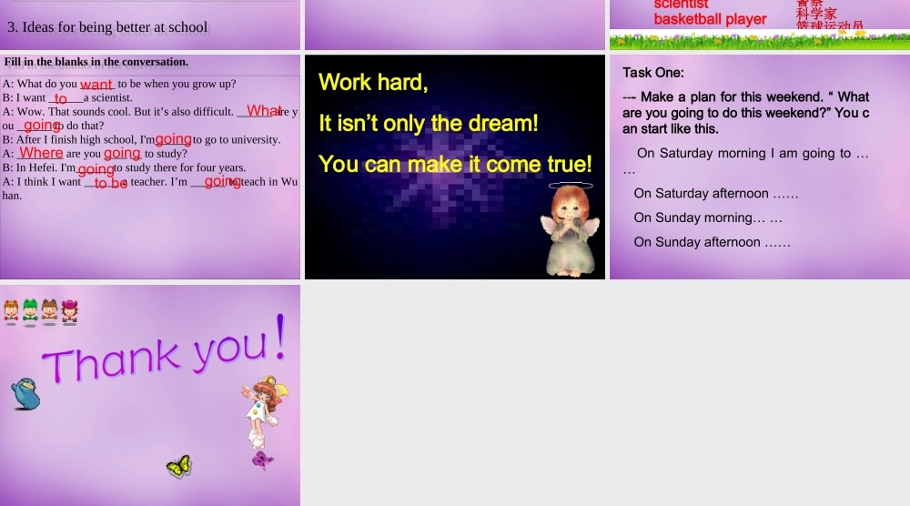 山东省无棣县第一实验学校八年级英语上册 Unit 6 I’m going to study computer science Section B（3a-selfcheck）课件.ppt