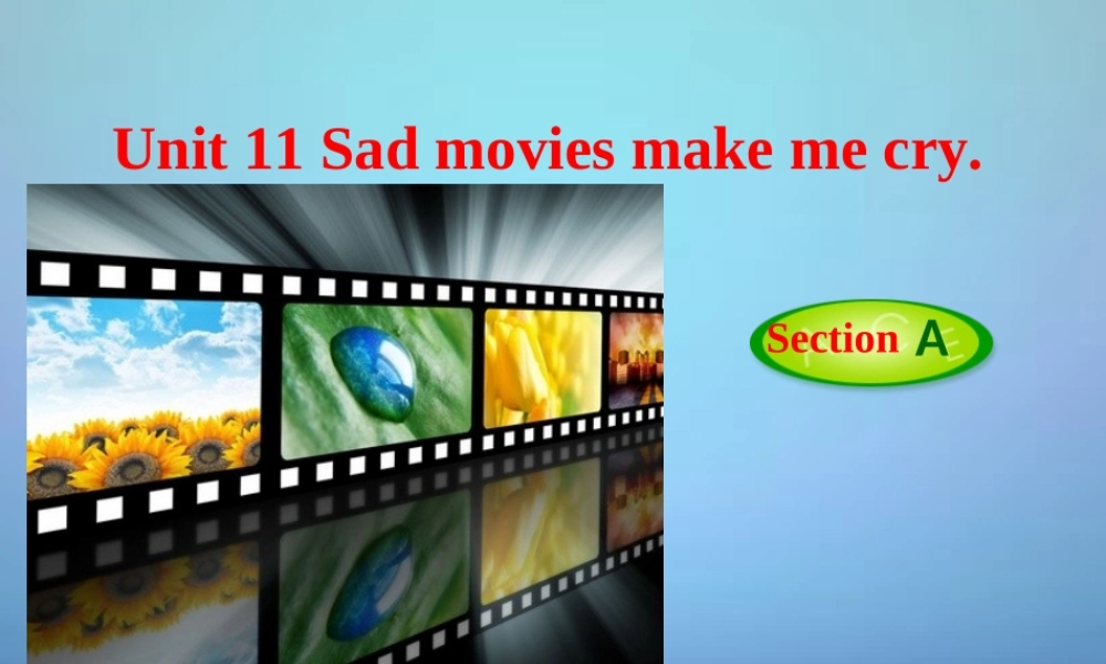 山东省滕州市滕西中学九年级英语全册 Unit 11 Sad movies make me cry Section A（1a-2d）课件.ppt
