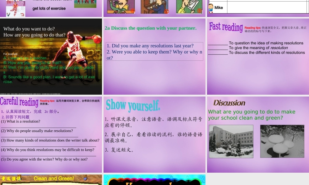 山东省无棣县第一实验学校八年级英语上册 Unit 6 I’m going to study computer science Section B（1a-2e）课件.ppt