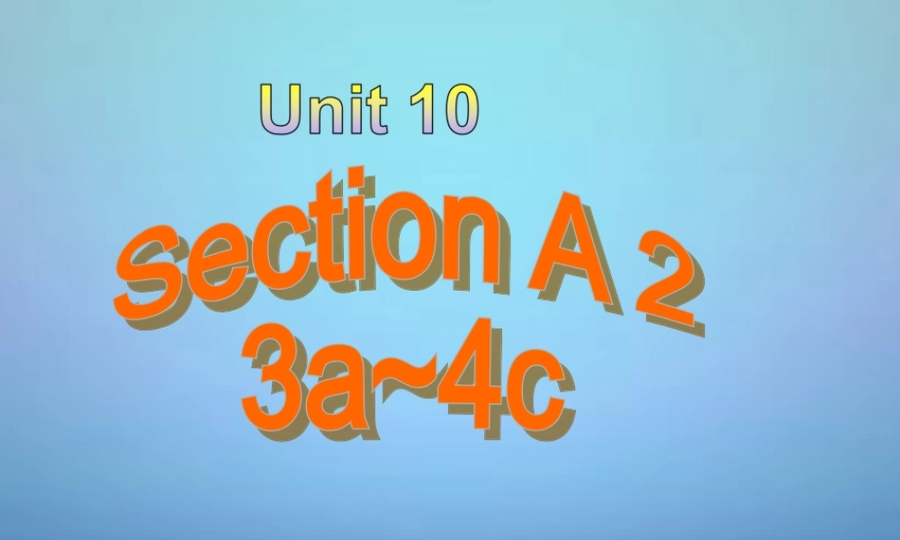 山东省滕州市滕西中学九年级英语全册 Unit 10 You’re supposed to shake hands Section A（3a-4c）课件.ppt