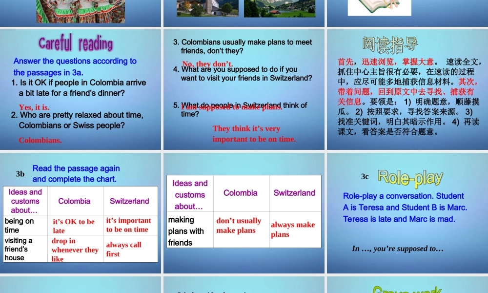 山东省滕州市滕西中学九年级英语全册 Unit 10 You’re supposed to shake hands Section A（3a-4c）课件.ppt