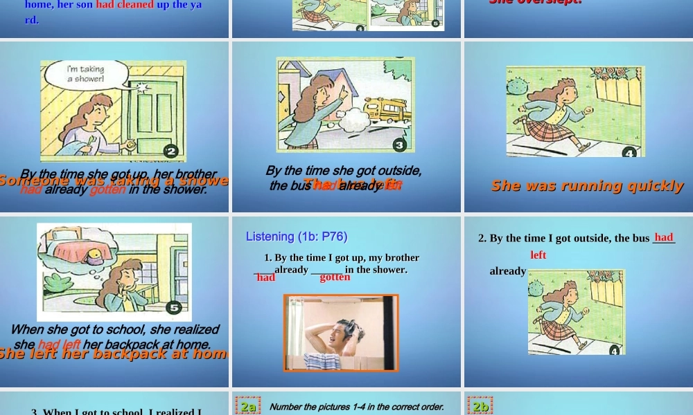 山东省滕州市滕西中学九年级英语全册 Unit 12 Life is full of the unexpected Section A（1a-2d）课件.ppt