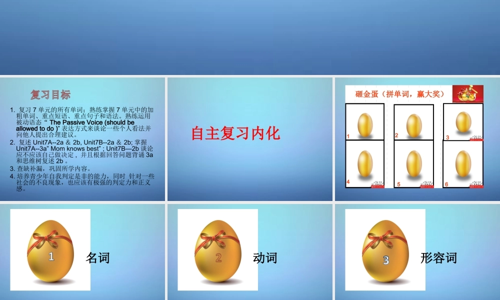 山东省滕州市滕西中学九年级英语全册 Unit 7 Teenagers should be allowed to choose their own clothes复习课件.ppt