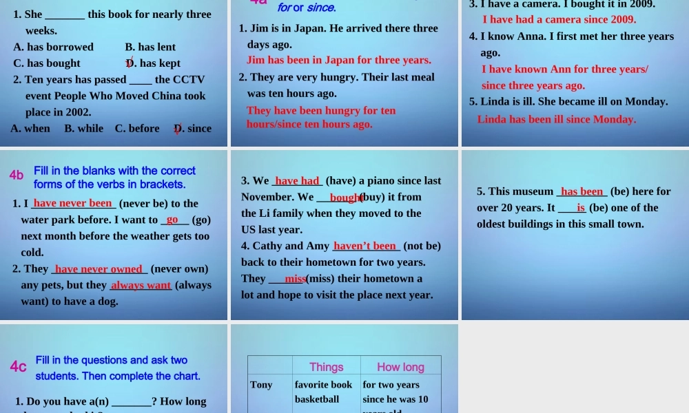 广西桂平市蒙圩镇第一初级中学八年级英语下册 Unit 10 I’ve had this bike for three years Section A 3课件 .ppt