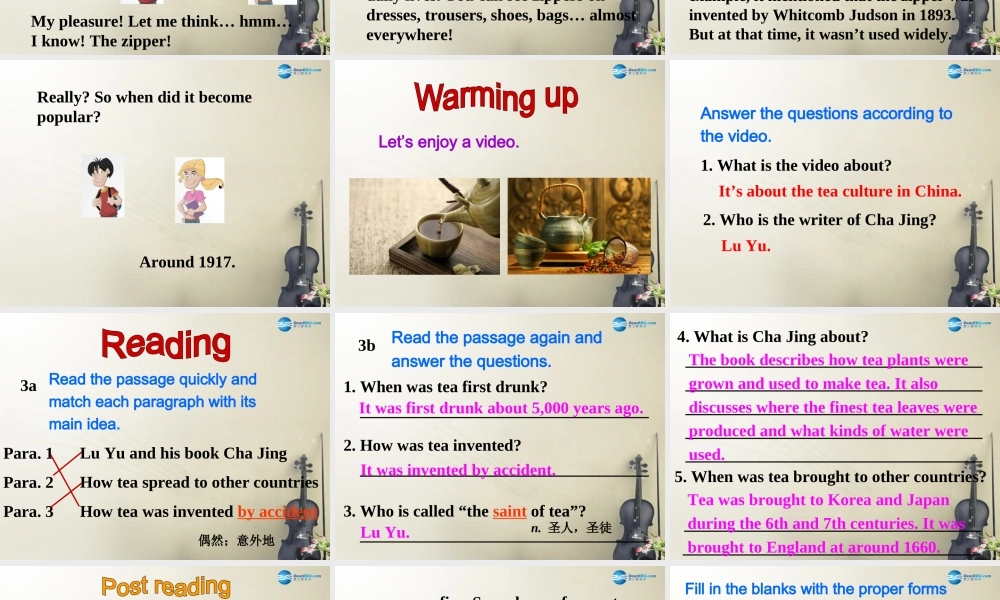 广西贵港市平南县上渡镇大成初级中学九年级英语全册 Unit 6 When was it invented？Section A2课件.ppt