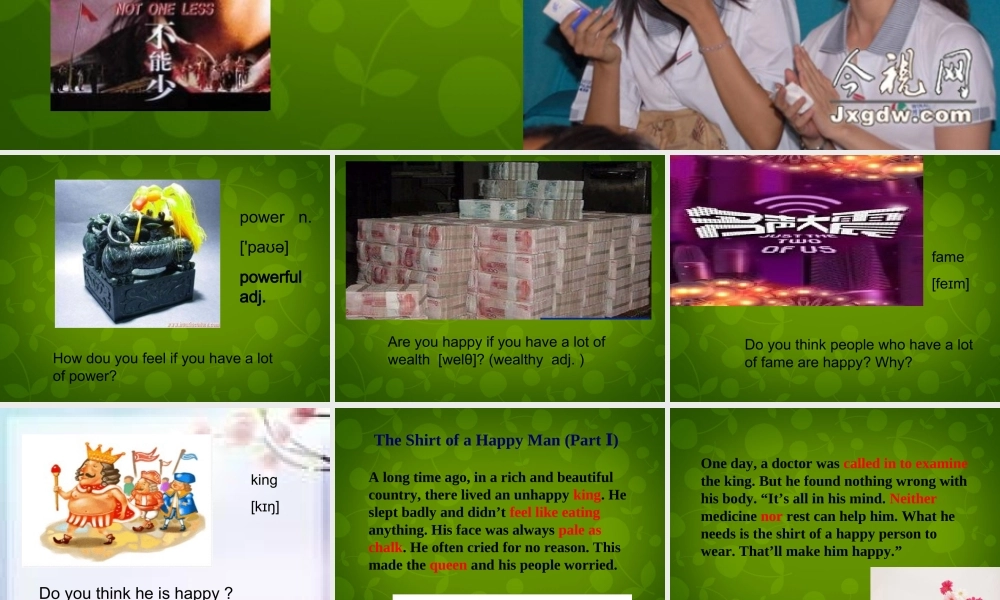 河北省东光县第二中学九年级英语全册 Unit 11 Sad movies make me cry Section A（3a-3c）课件.ppt