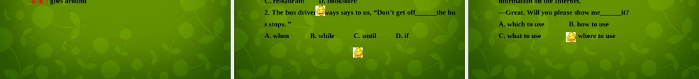 河北省东光县第二中学九年级英语全册 Unit 3 Could you please tell me where the restrooms are Section A 2课件 （新版）人教新目标版.ppt
