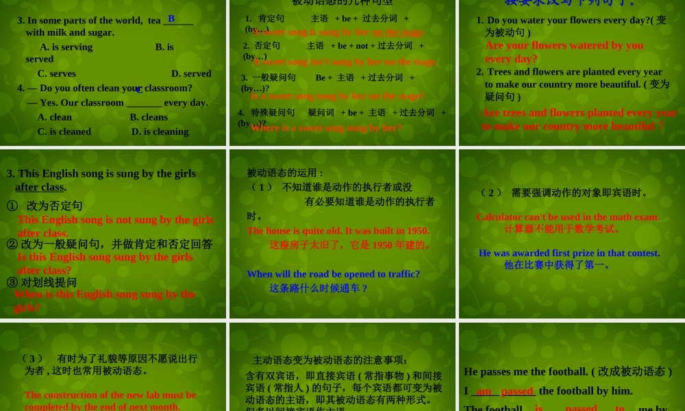 河北省东光县第二中学九年级英语全册 Unit 5 What are the shirts made of Section A（Grammar-4c）课件.ppt