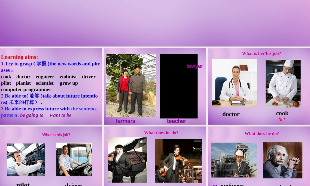 河北省廊坊市第十二中学八年级英语上册 Unit 6 I'm going to study computer science Section A（1a-1c）课件.ppt