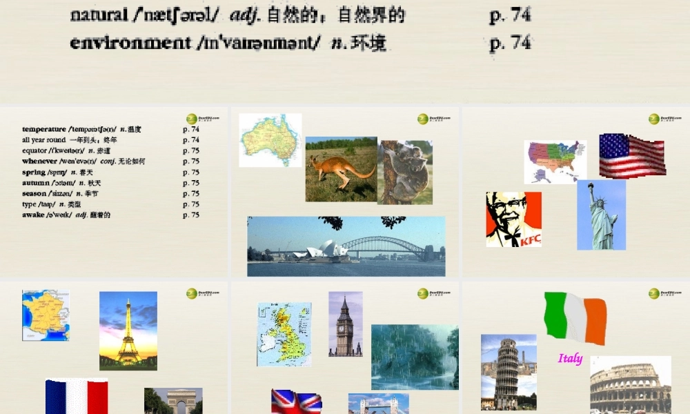 浙江省温州市第二十中学八年级英语下册 Unit 9 Have you ever been to Singapore课件 .ppt