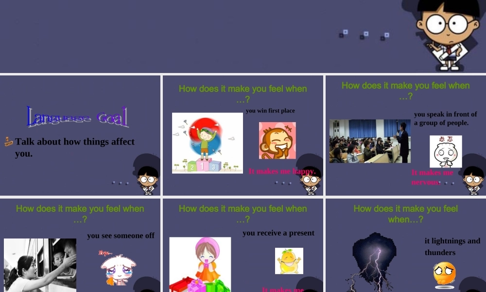 浙江省绍兴县杨汛桥镇中学九年级英语全册《Unit 11 Sad movies make me cry》（Section A 2）课件.ppt