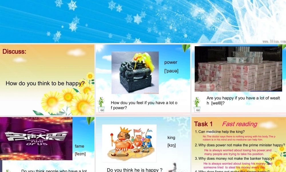 浙江省绍兴县杨汛桥镇中学九年级英语全册《Unit 11 Sad movies make me cry》（Section A 6）课件.ppt