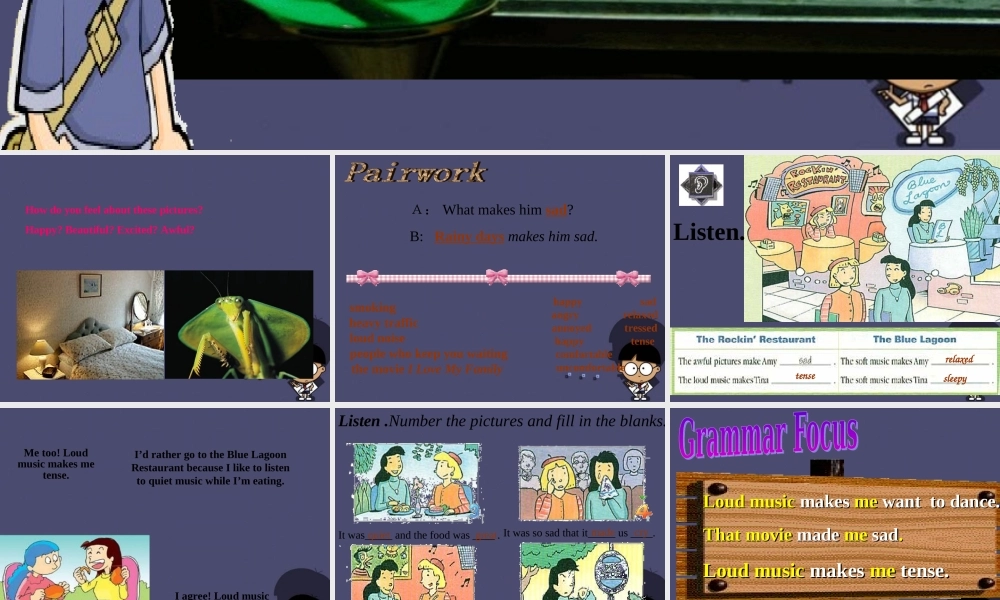 浙江省绍兴县杨汛桥镇中学九年级英语全册《Unit 11 Sad movies make me cry》（Section A 9）课件.ppt