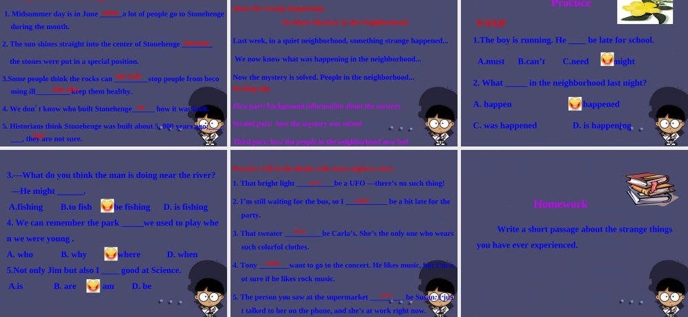 浙江省绍兴县杨汛桥镇中学九年级英语全册《Unit 8 It must belong to Carla》（Section B 5）课件.ppt