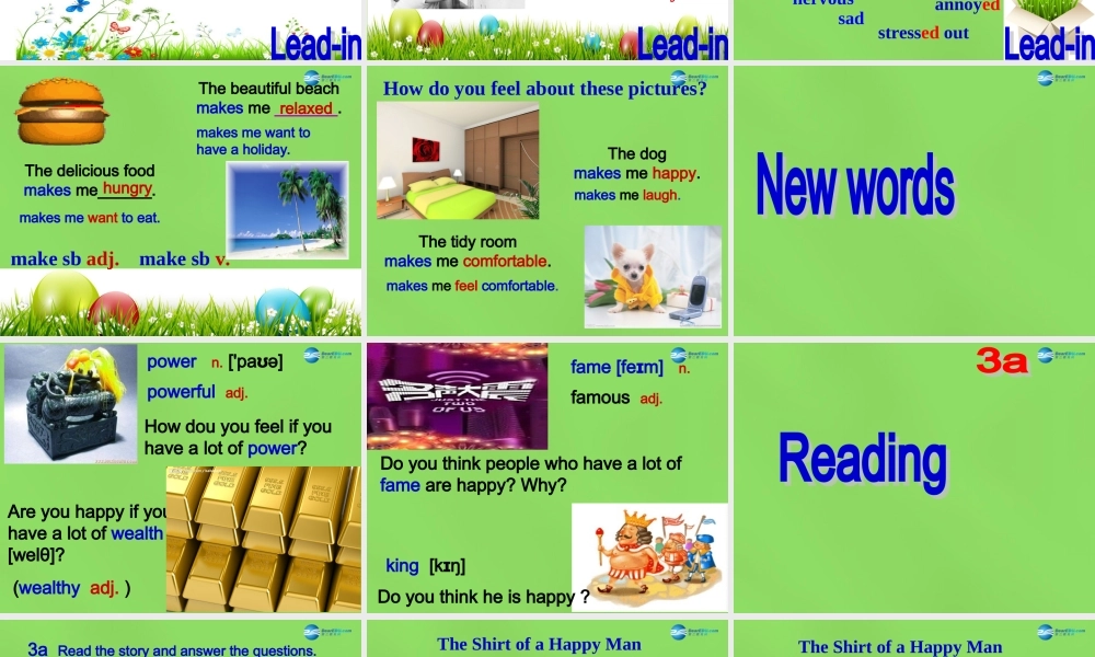 湖北省松滋市涴市镇初级中学九年级英语全册 Unit 11 Sad movies make me cry.SectionA（3a-4d）课件.ppt