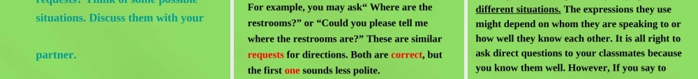 湖北省松滋市涴市镇初级中学九年级英语全册 Unit 3 Could you please tell me where the restrooms are？Free Talk课件 （新版）人教新目标版.ppt