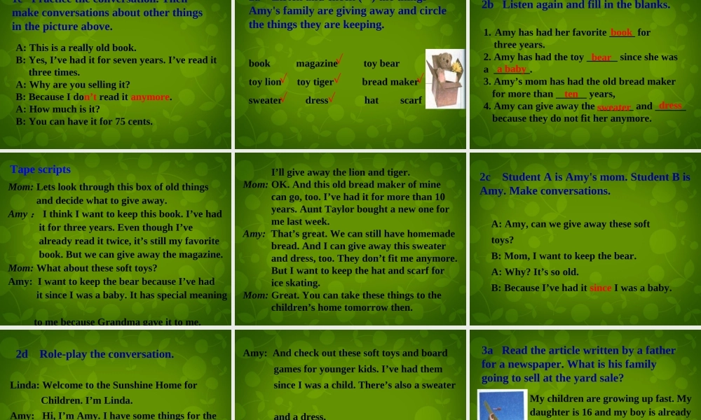 湖北省荆州市沙市第五中学八年级英语下册 Unit 10 I’ve had this bike for three years课件1 .ppt