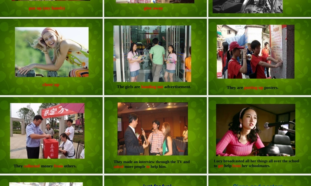 湖北省荆州市沙市第五中学八年级英语下册 Unit 2 I’ll help to clean up the city parks课件4 .ppt