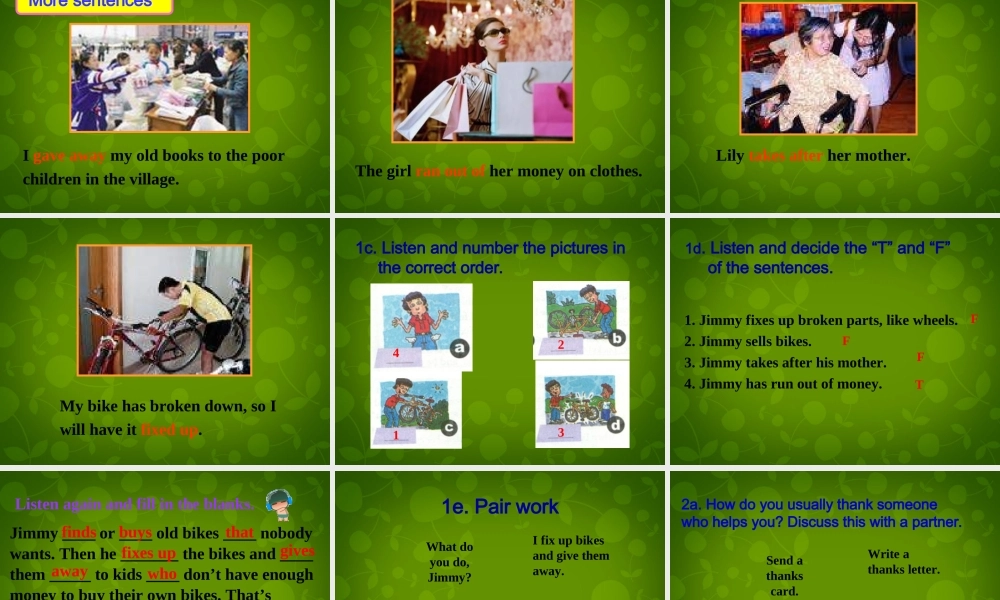 湖北省荆州市沙市第五中学八年级英语下册 Unit 2 I’ll help to clean up the city parks课件3 .ppt