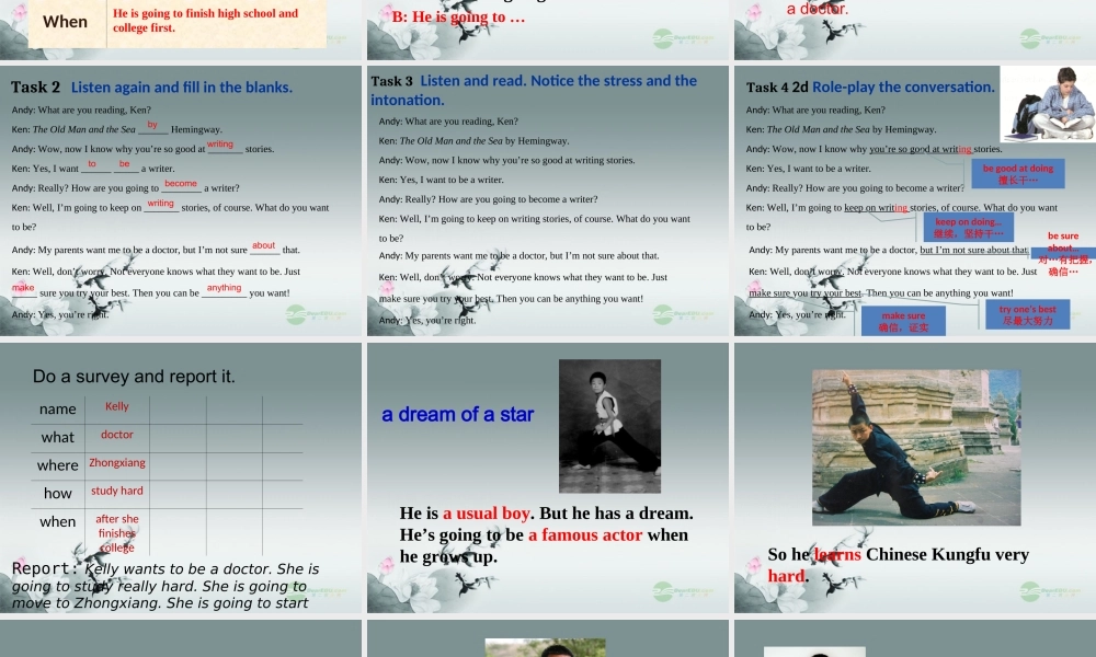 湖北省荆门市钟祥市兰台中学八年级英语上册 Unit 6 I’m going to study computer science课件1.ppt