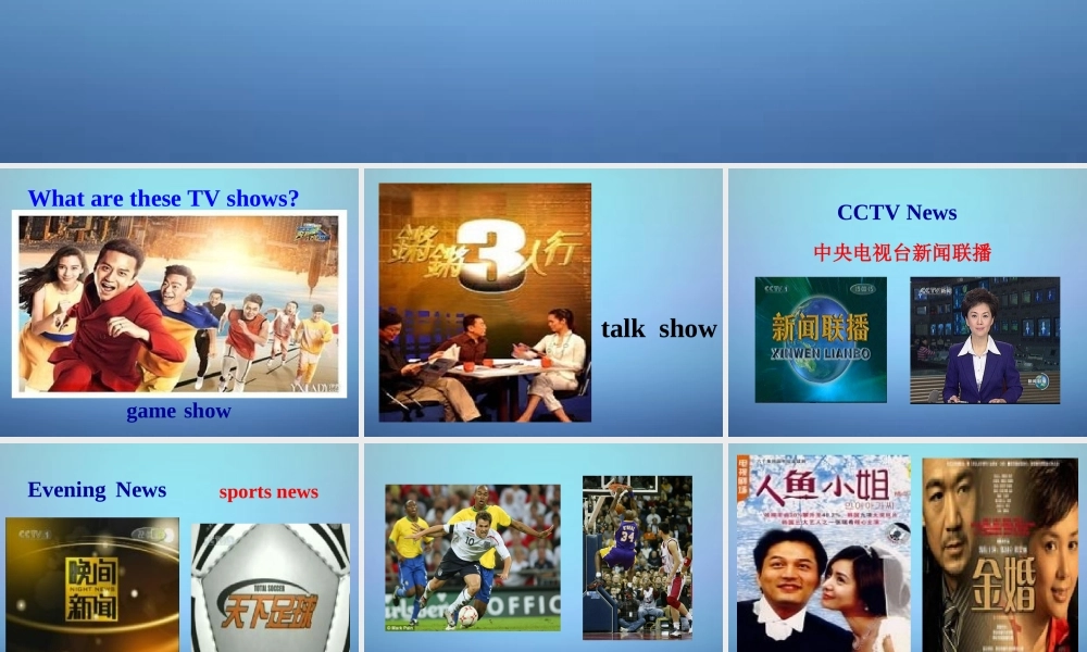 湖北省麻城市集美学校八年级英语上册 Unit 5 Do you want to watch a game show Section A（1a-1c）课件.ppt