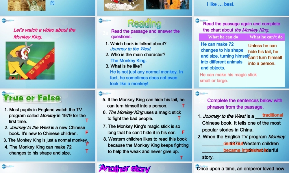 秋八年级英语下册 unit 6 An old man tried to move the mountain period 3课件 .ppt