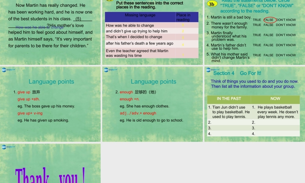 辽宁省灯塔市第二初级中学九年级英语全册 Unit 4 I used to be afraid of the dark（第3课时）课件.ppt