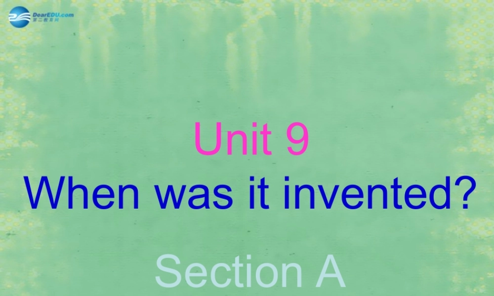 辽宁省灯塔市第二初级中学九年级英语全册 Unit 9 I like music that I can dance to（第1课时）课件.ppt