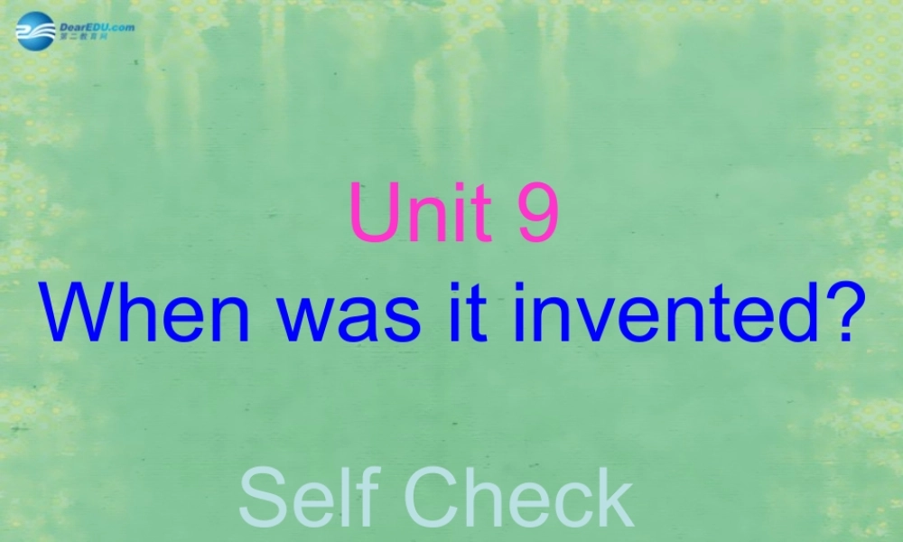 辽宁省灯塔市第二初级中学九年级英语全册 Unit 9 I like music that I can dance to（第4课时）课件.ppt