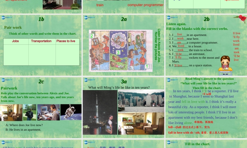 辽宁省灯塔市第二初级中学八年级英语上册 Unit 7 Will people have robots？（第3课时）课件.ppt