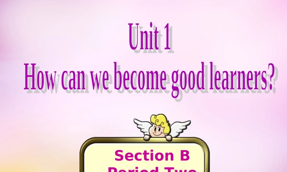 陕西省汉中市佛坪县初级中学九年级英语全册 Unit 1 How can we become good learners Section B课件2 （新版）人教新目标版.ppt