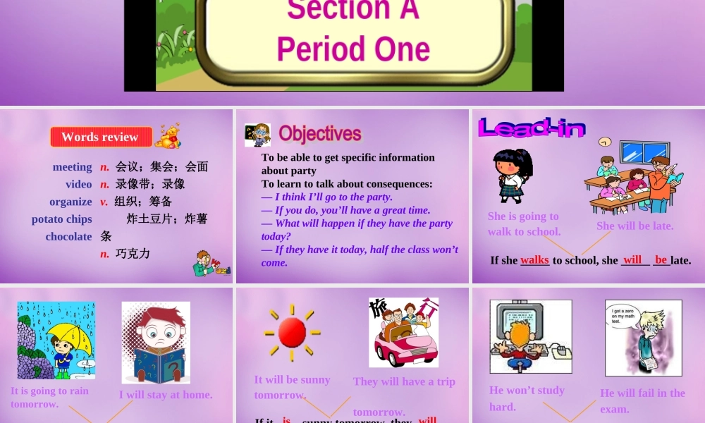 陕西省汉中市佛坪县初级中学八年级英语上册 Unit 10 If you go to the partyyou'll have a great time（第1课时）课件.ppt